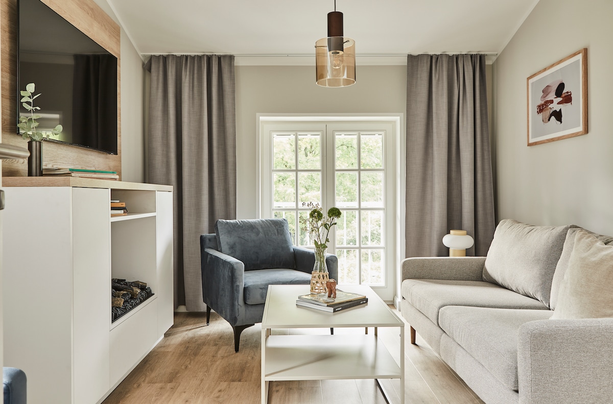 Popular Airbnb listing: Beach happiness wellness suite with steam bath and balcony in Prerow