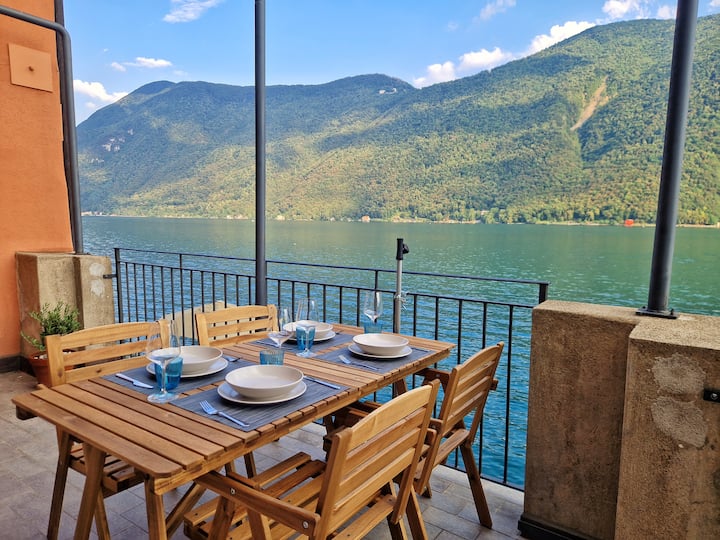 Terrace on the lake