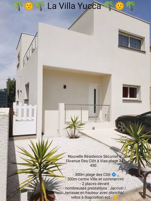 Villa Vias Plage - 300m plage