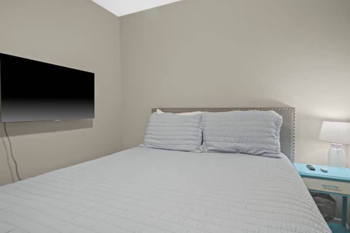 bedroom #2 with flat screen tv