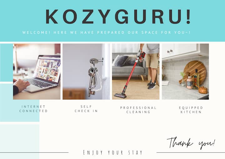 KozyGuru | Wentworth Point | 2B Cosy Apt