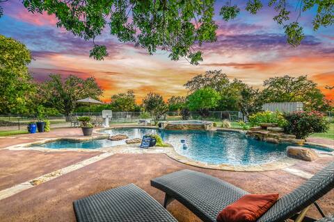 Luxe Ranch Vibe Retreat_Airport_ Pool + HotTub