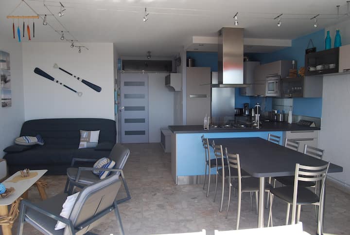 Rare, Direct Mer, 2 Ch, Clim, Parking, Wifi - La Grande-Motte