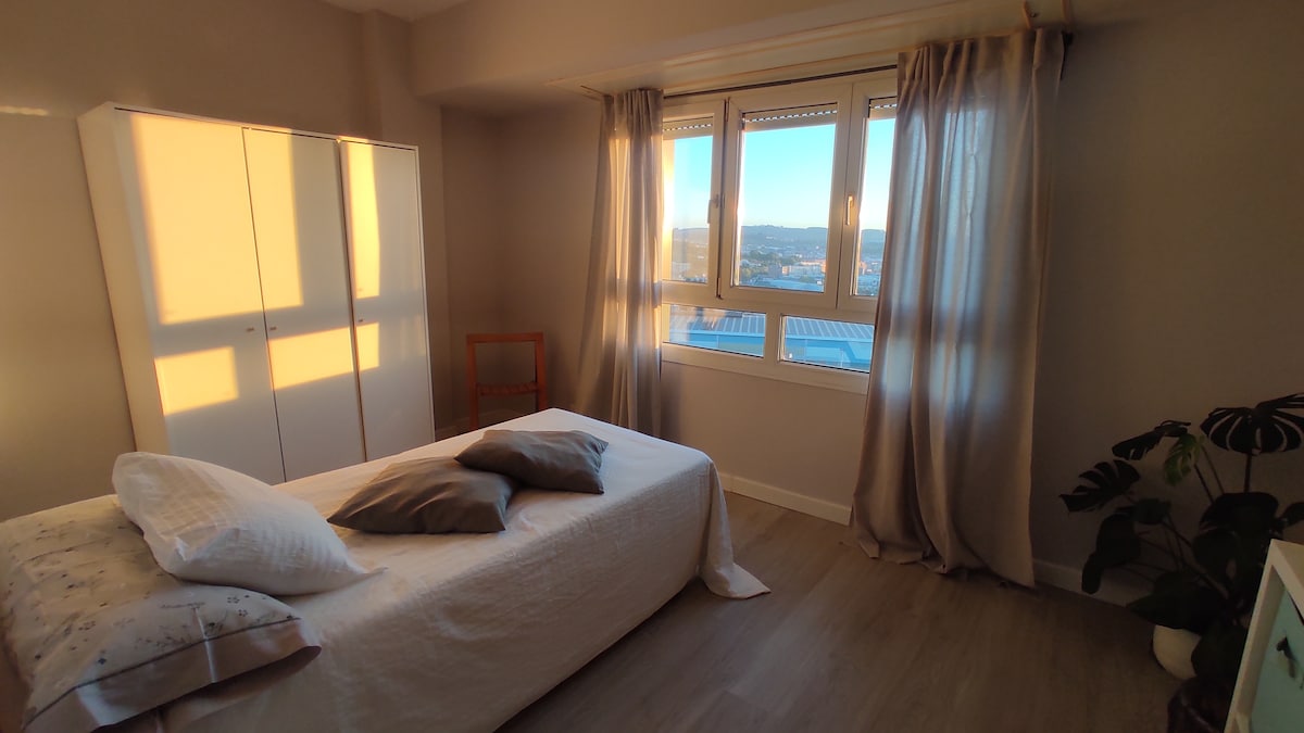 您可以在床上欣赏日出。