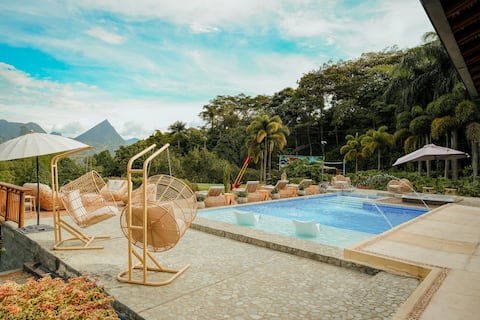 Finca with 2 pools + river