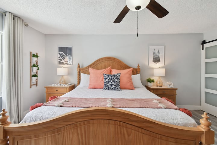 Comfortable King sized bed