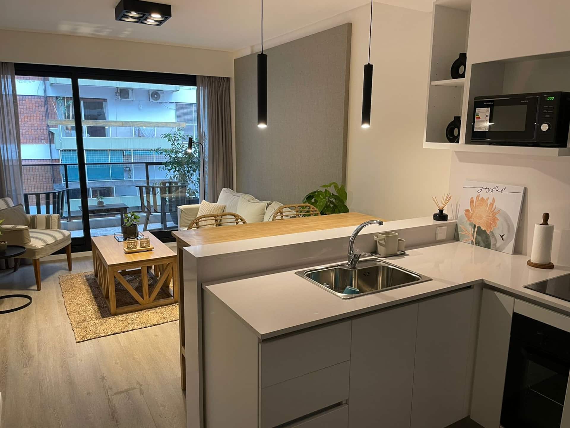 Apartamento de 1 quarto em Palermo