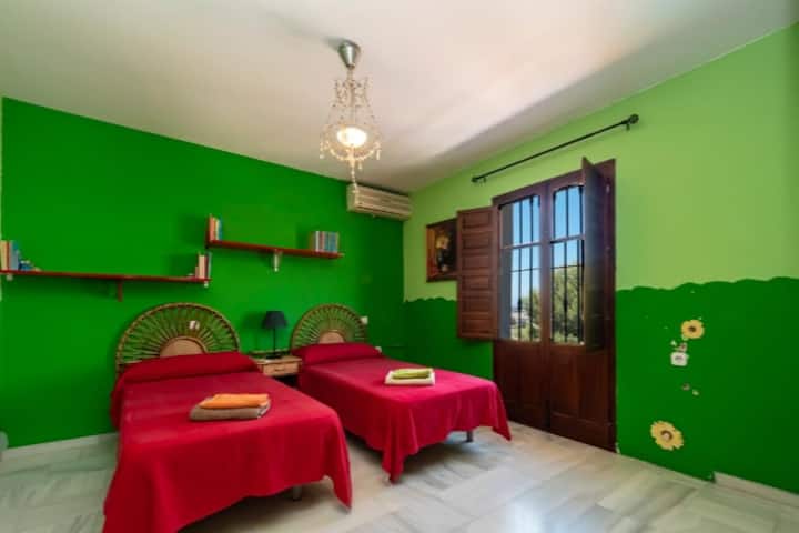 Habitación 4, camas 1 y 2/卧室4,床1和2