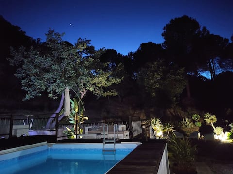 Villa Gelso Bianco with Nordic pool and sauna and pool and sauna