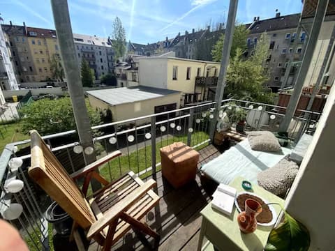 Leistungsstarkes Airbnb: chill zone east of Leipzig in Volkmarsdorf
