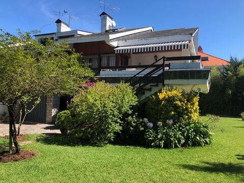 Chalet with pool and garden