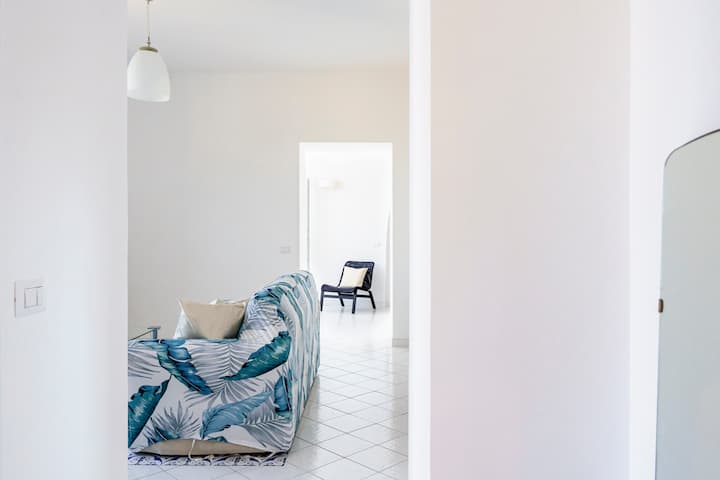 Obývacia izba v Casa Geronimo v Albori (pobrežie Amalfi)