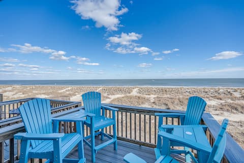 Top Airbnb: Best Ocean View and Location - Beach Gear Provided in Tybee Island