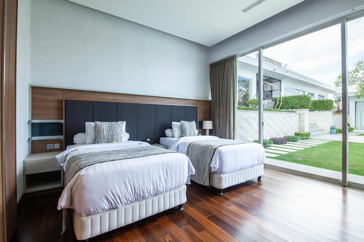 Chambre avec lits jumeaux