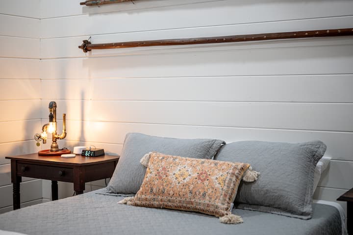Both bedrooms have white noise machines.