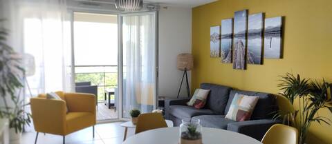 Propriété Airbnb réussie: T3 Panoramic view Toulouse, near CHU Rangueil à Rangueil / Sauzelong / Jules Julien / Pech David / Pouvourville