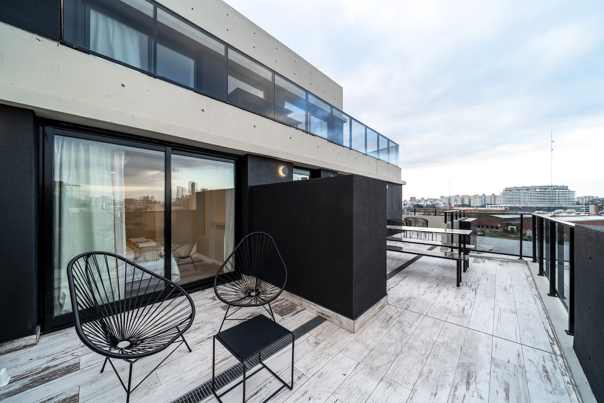 Departamento de 2 ambientes con terraza privada en Palermo Hollywood