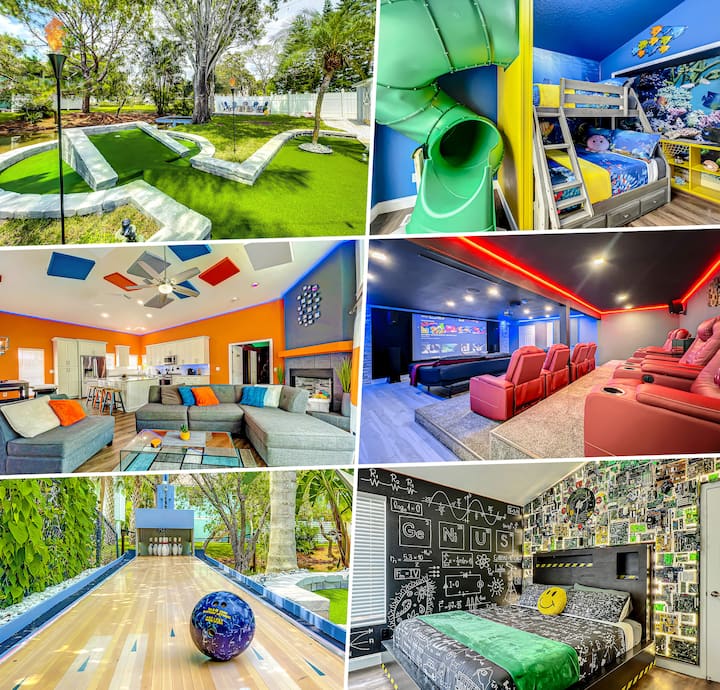 Amenity Paradise! Mini Golf, Bowling & Hot Tub!