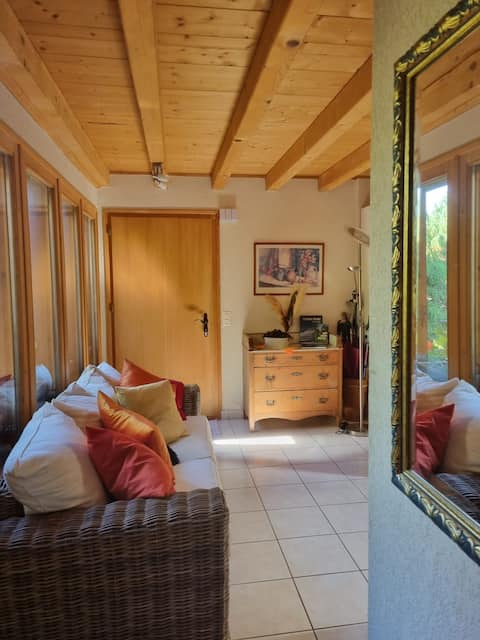 room in a mountain chalet