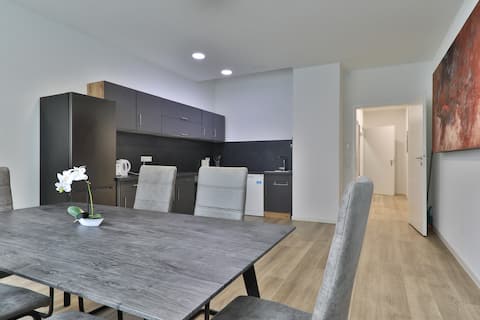 7 beds-3 room, train Stuttgart, EWS Arena, thermal