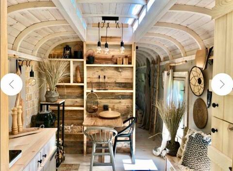Time out: Vacation in a circus wagon