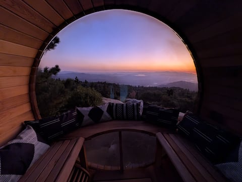 GoldenviewCabin: A-frame/swim-spa/sauna/ocean-view