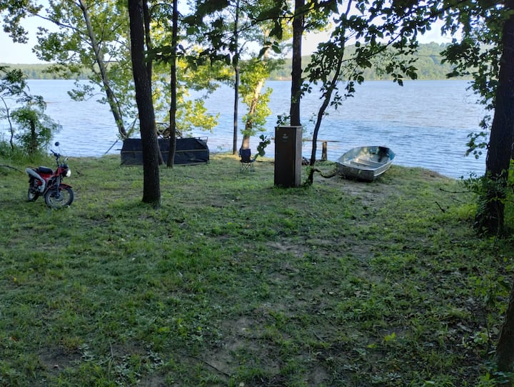 Private Arkansas River Campsite Tents for Rent in Gore, Oklahoma