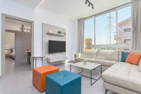 Grey 301: Modern 2-Bedroom Apartment in Awkar