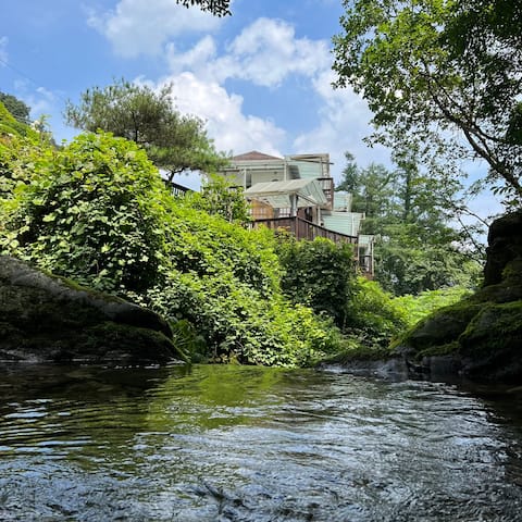 Bokbok Pension No. 53 (healing in the upper reaches of Ikki Valley, private barbecue, 1 open car dou