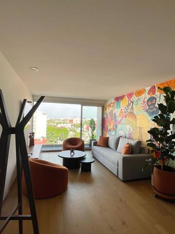 Apartment with pool in La Condesa