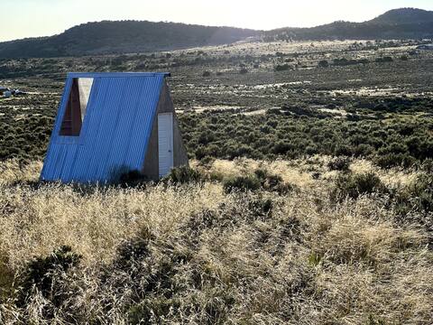 Glamping in a Tiny A-Frame Stargazer