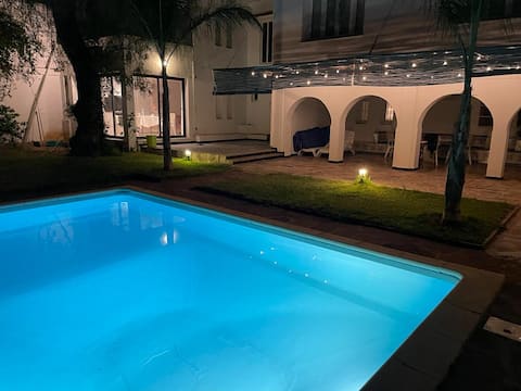 Home with a pool