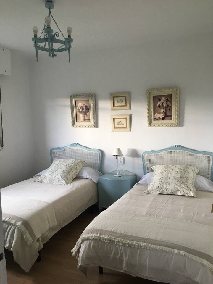 Blue Room, two 105cm beds. 