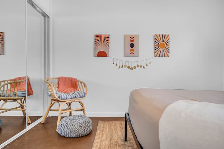 Boho chic in bedroom 3. 