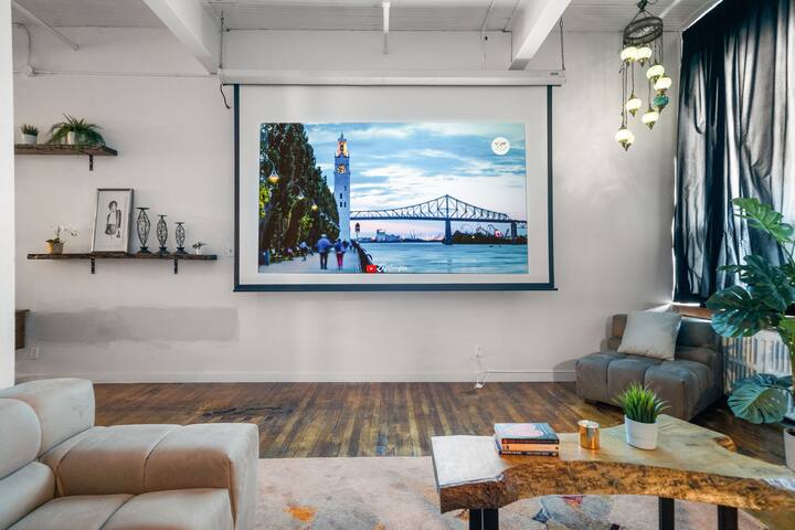 Urban Oasis Loft: 3BR Retreat w/Cinema Experience gallery image 4