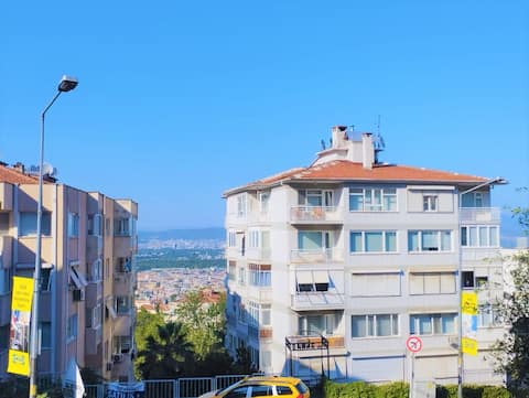 Nice flat in Çekirge Square with City View