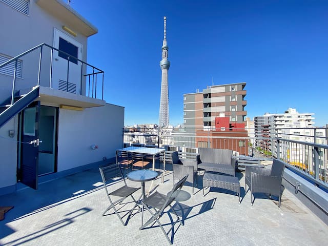 4套卫浴 4台洗衣機 Skytree地鐵徒步5分 機場直達 廚房 有電梯 Amin Hotel gallery image 4