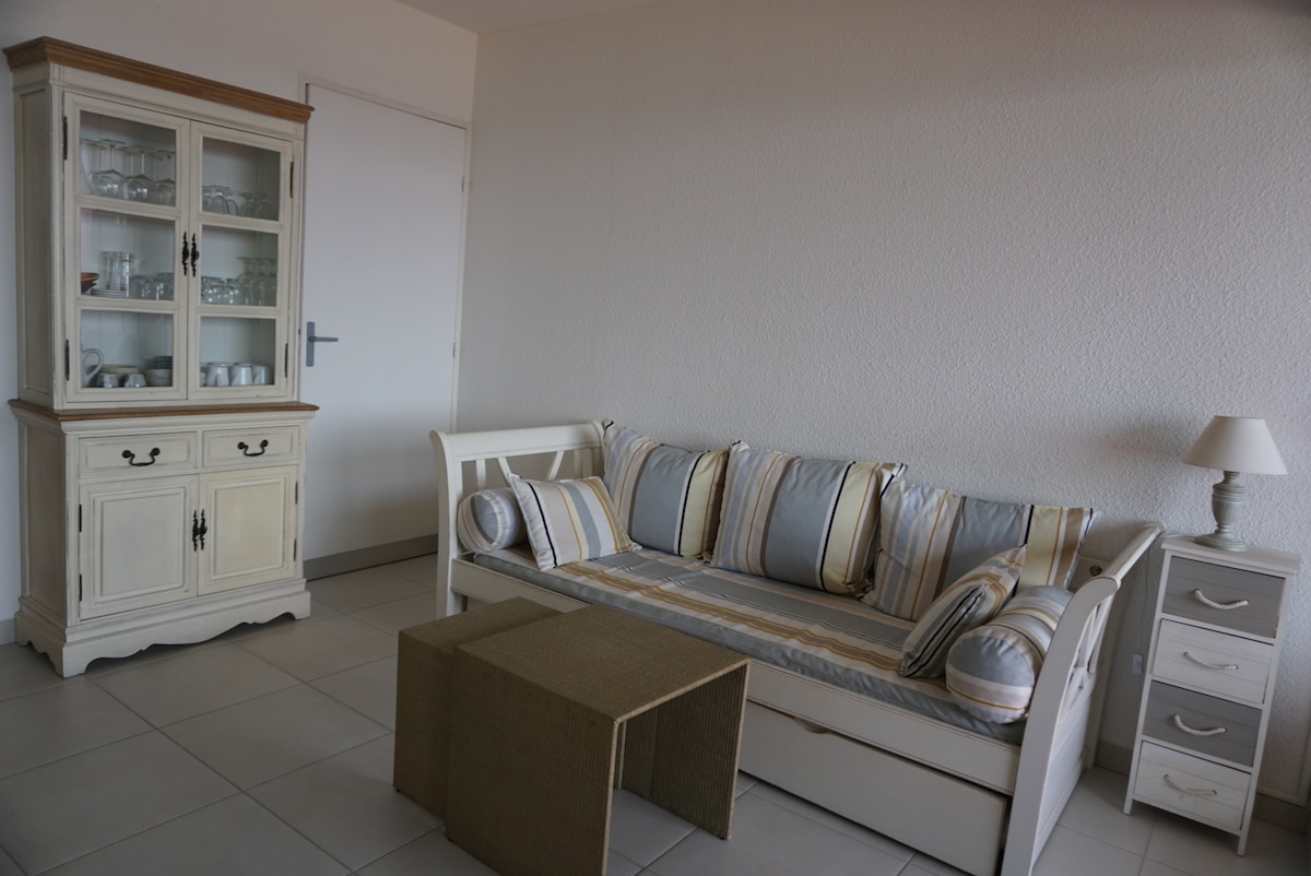 Annonce Airbnb populaire: F2 Front Sea Terrace Parking à Canet En Roussillon