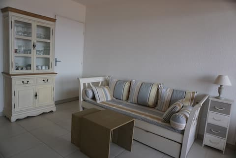 Annonce Airbnb populaire: F2 Front Sea Terrace Parking à Canet En Roussillon