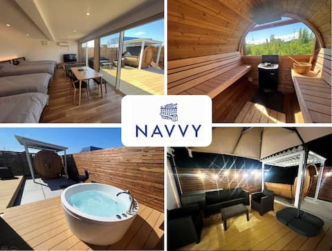 Sauna & Jacuzzi/2-minute Beach Glamping/Chill Out under the Stars/Handheld BBQ [Entire Building]