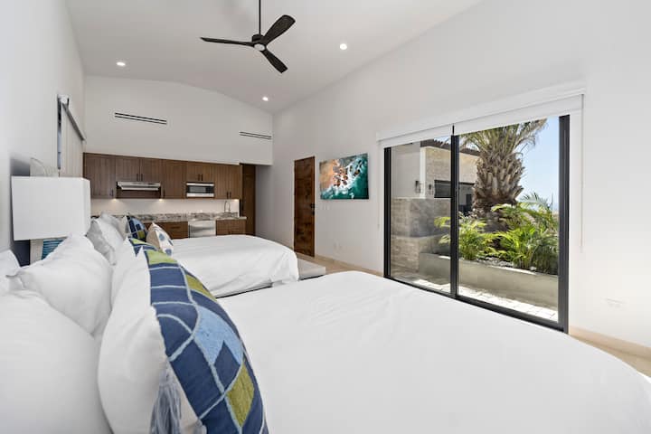 ห้องนอนนี้มีห้องครัวขนาดเล็ก สามารถใช้เป็นเกสต์เฮาส์ได้โดยอิสระจากบ้านหลัก