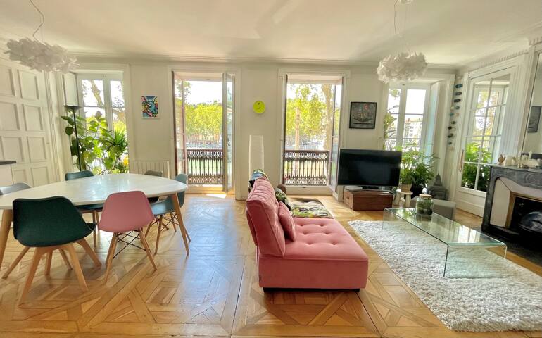 Appartement familial Quais de Saône, plein centre