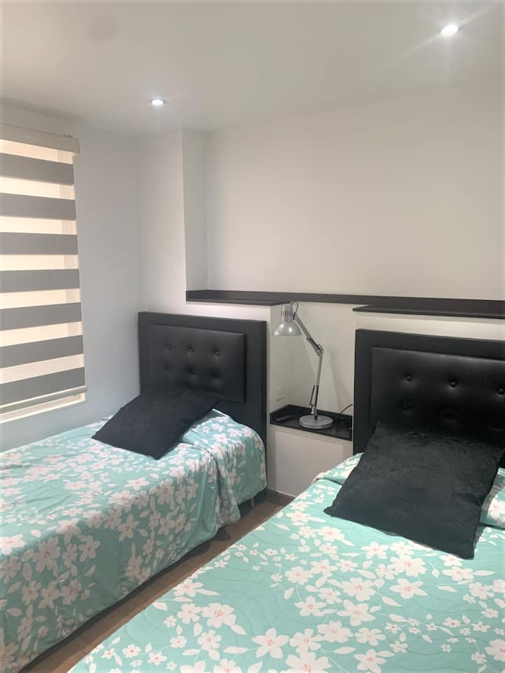 Slaapkamer twee bedden