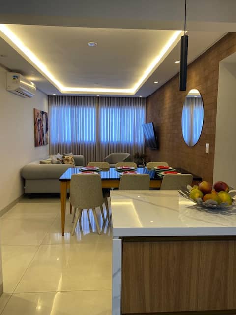 Popular Airbnb listing: Charming Apartment - 2 bedrooms / 2 queen beds in Goiânia