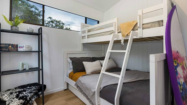Bunk bed room with pull out trundle