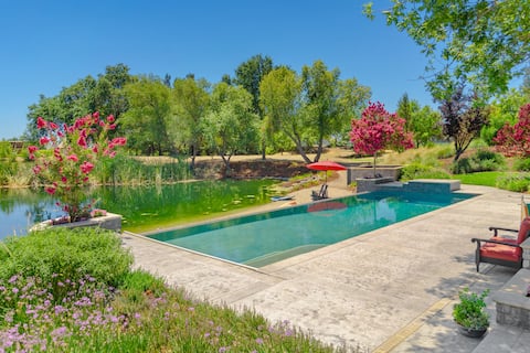 Fairytale retreat at UC Davis,  pool, lake, kitche