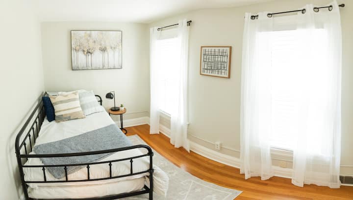 A versatile day bed, which includes a trundle for adding bunk mates whenever needed! 
