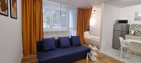 Top performing Airbnb: Cozy and quiet studio in Warsaw in Praga Północ