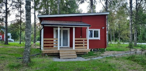Comfortable wooden vacation home on the edge of the forest