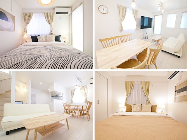 10 min walk to Otsuka Sta＊3bedrooms＊Max 9ppl＊WiFi